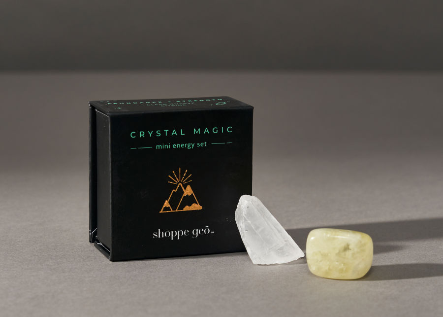 Full View of Shoppe Geo Mini Crystal Set image number 0